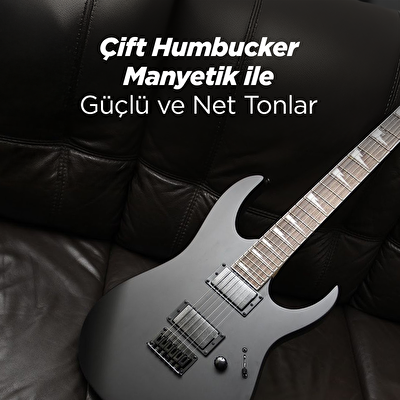IBANEZ GRG121DX BKF GIO Serisi Siyah Flat Elektro Gitar